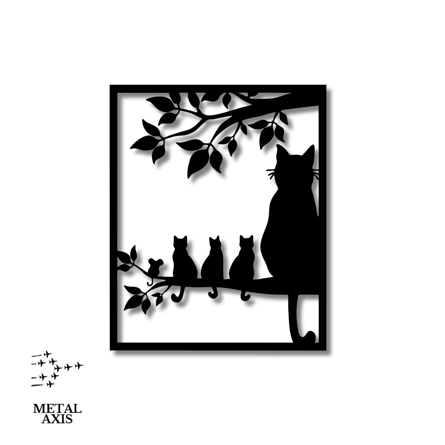 Kocia Rodzina na Gałęzi – symbol miłości, opieki i rodzinnego ciepła - obrazek 2